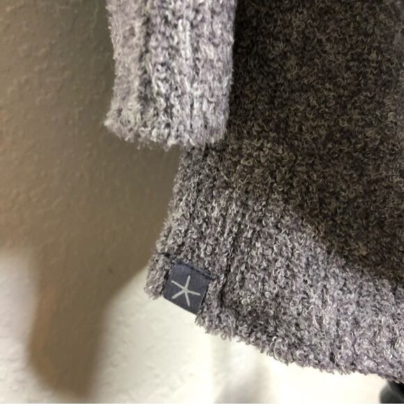 Barefoot Dreams CozyChic Lite gray open front long cardigan size Medium - Picture 6 of 15